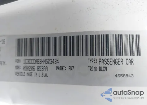 2017 Chrysler 200 Limited Platinum from USA, damaged, VIN 1C3CCCAB3HN503434